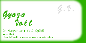 gyozo voll business card