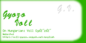 gyozo voll business card